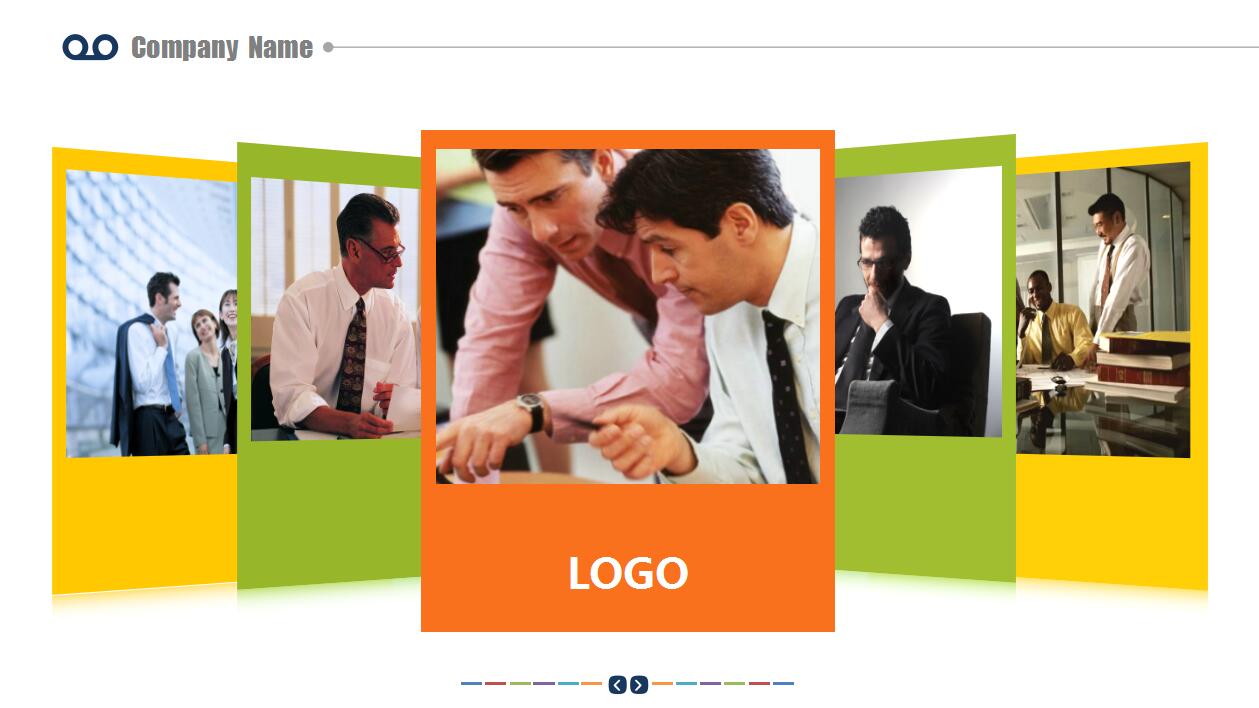 时尚精美大气企业宣传画册ppt模板