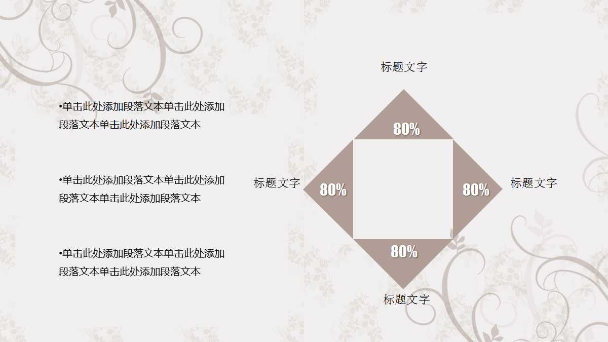 清新文艺商务简约ppt模板