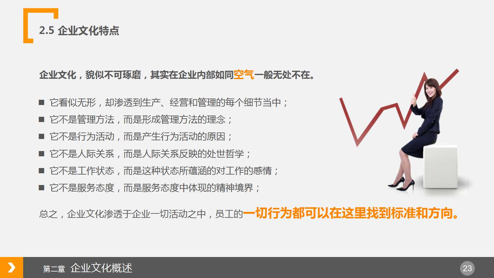 橙色商务风简约企业员工培训ppt模板
