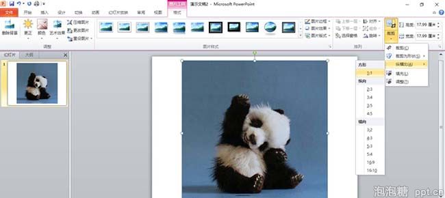 在ppt上怎样把图片裁剪成圆形图片