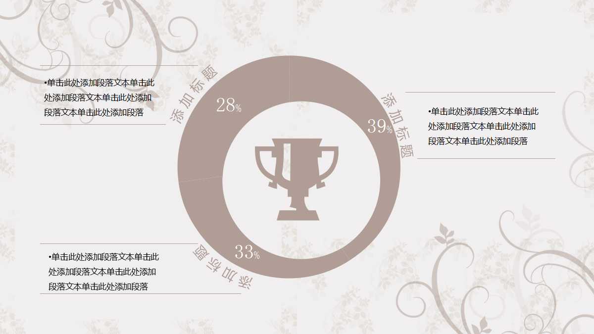 清新文艺商务简约ppt模板