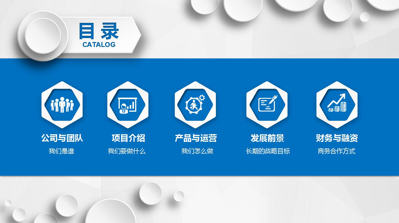 高端简约创业计划书项目展示ppt模板