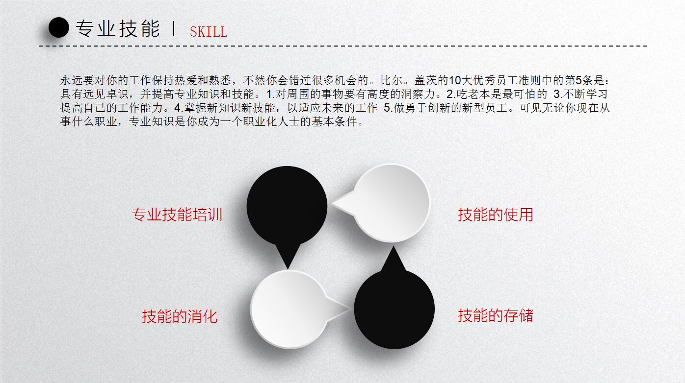 时尚简约个人求职简历岗位竞聘ppt模板