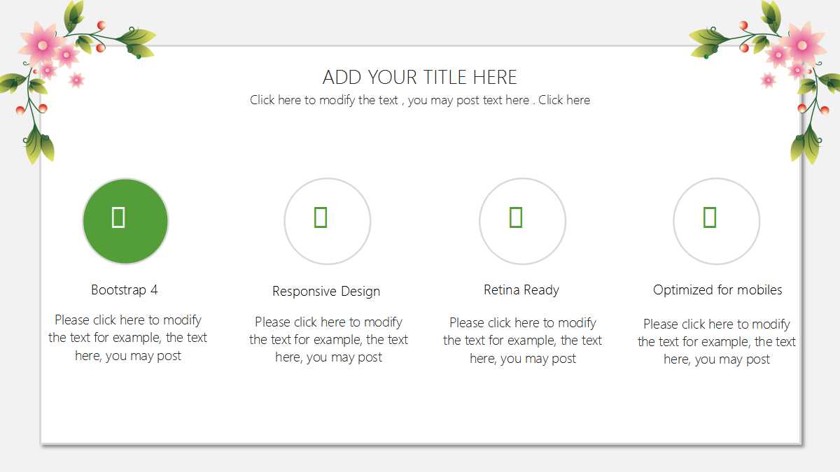 小清新绿色简洁汇报ppt模板