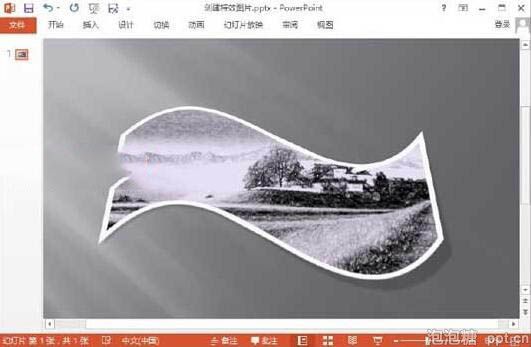 ppt2013怎么创建图像特效及裁剪图像图片