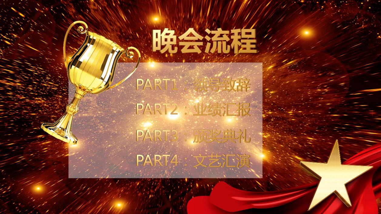 精美年度优秀员工颁奖典礼ppt模板