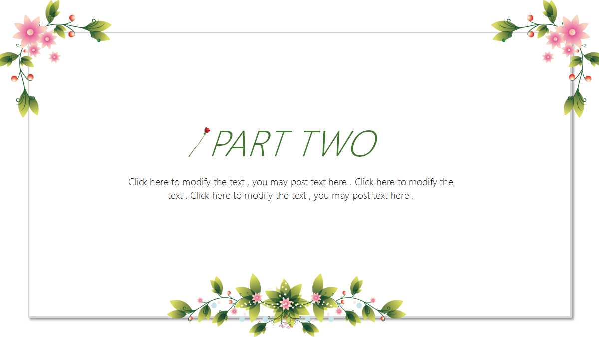 小清新绿色简洁汇报ppt模板