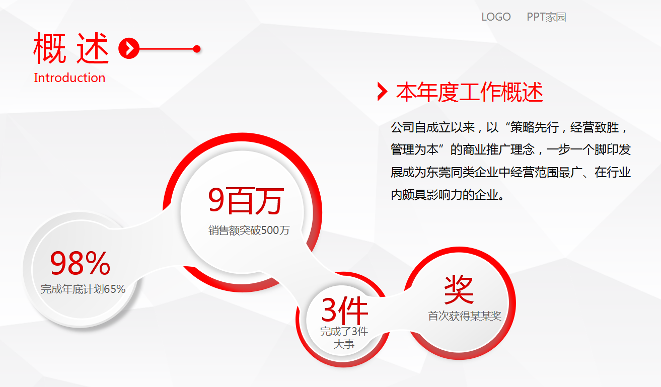 2017年工作总结ppt模板_白色微立体