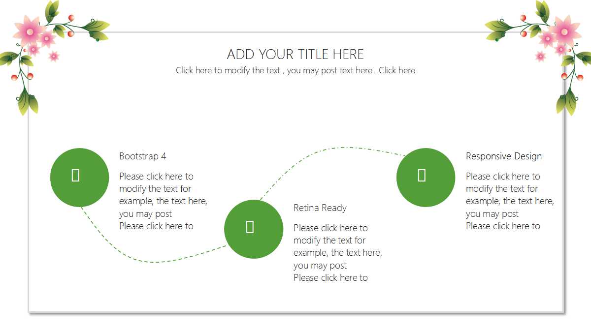 小清新绿色简洁汇报ppt模板