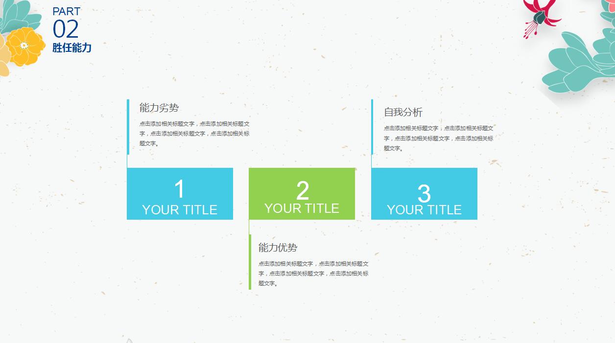 清新淡雅个人职业生涯规划ppt模板