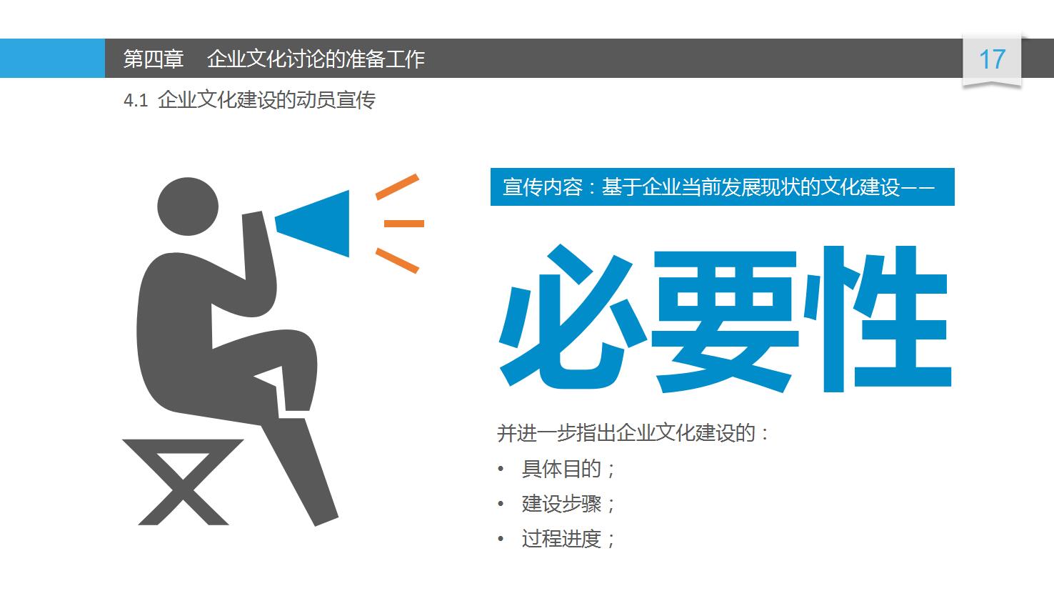 蓝色淡雅企业文化建设ppt模板