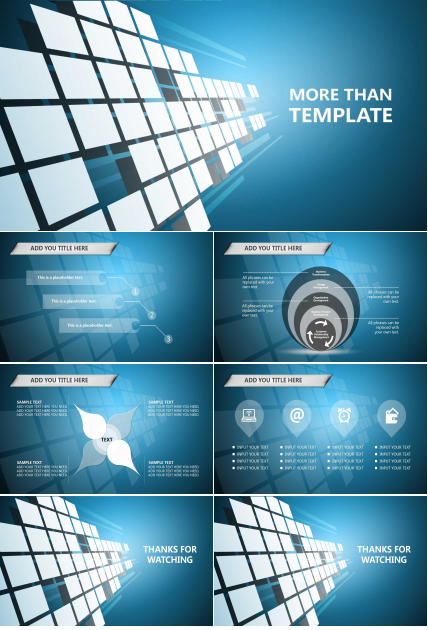 创意几何简约ppt模板