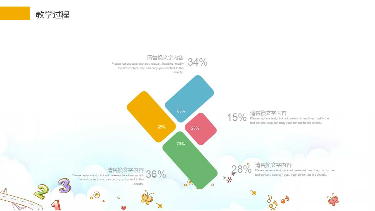 卡通简约精美手绘儿童ppt模板