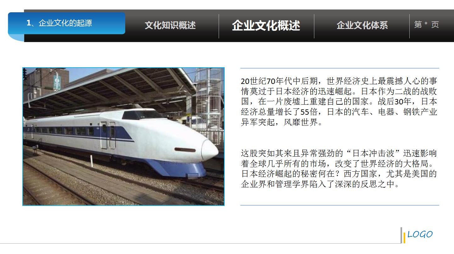 简洁大方企业文化培训ppt模板