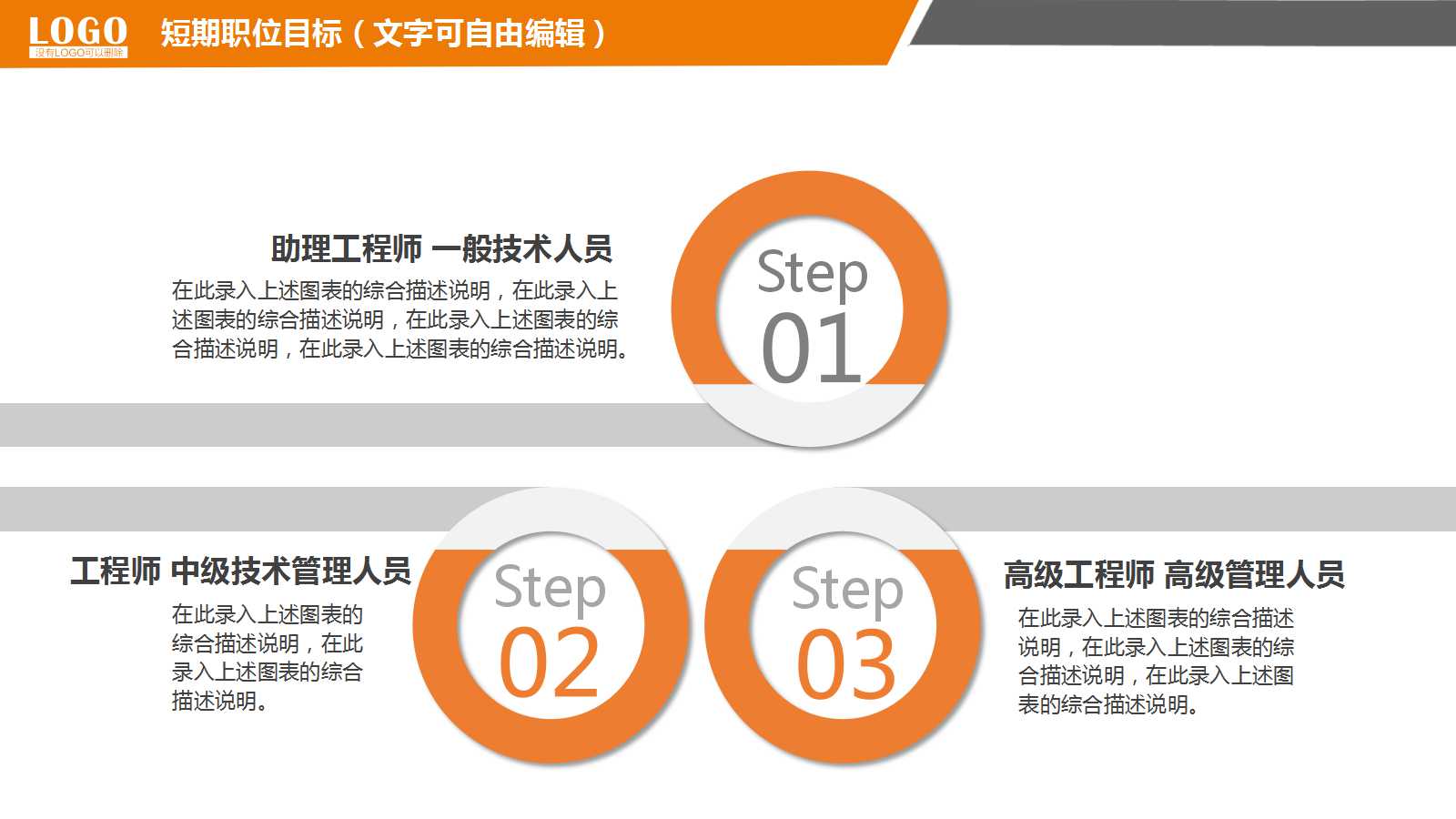 创意彩色手绘扁平化职业规划ppt模板