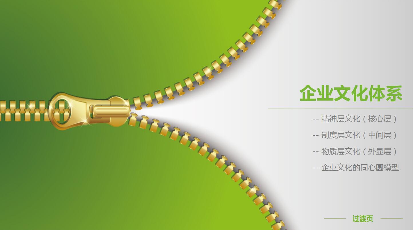 简洁大方企业文化培训ppt模板