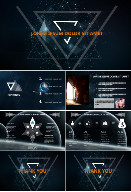 高端创意英文ppt模板