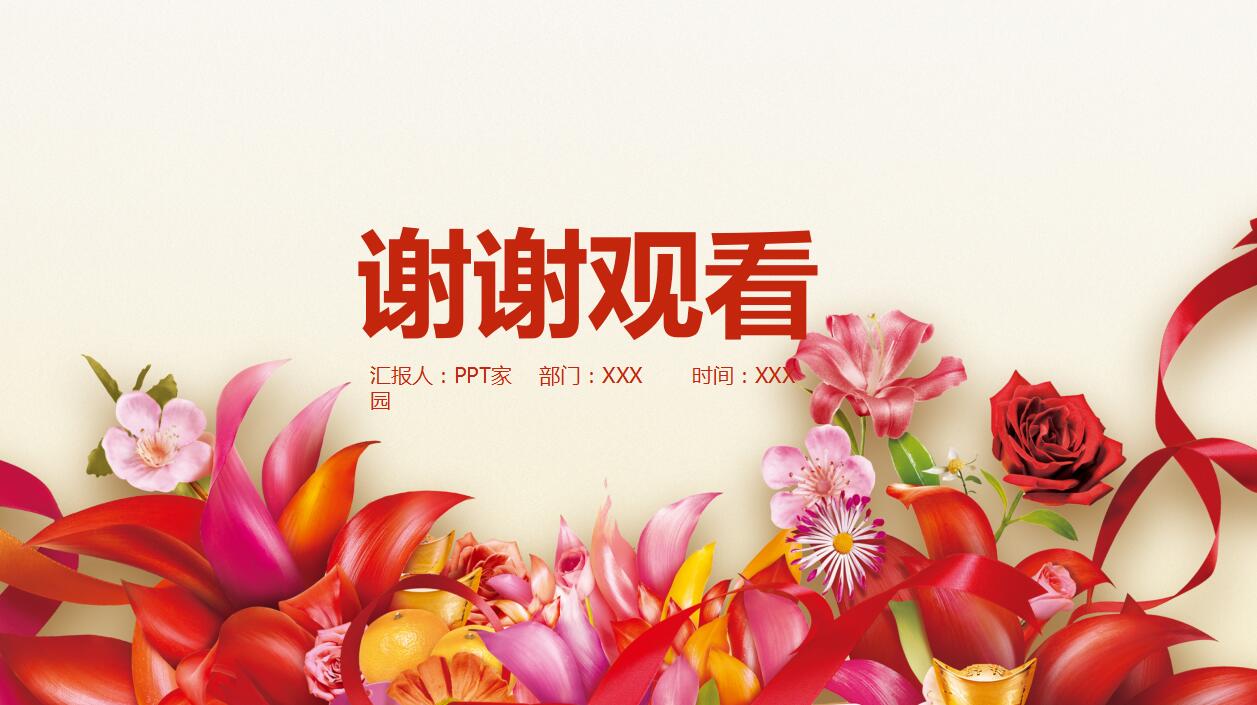 简洁实用年度工作总结ppt模板