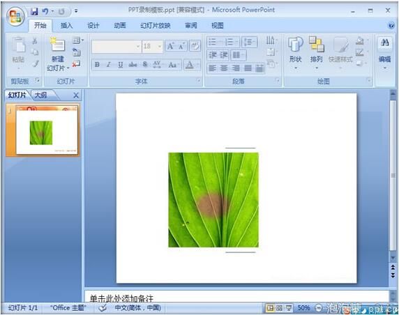 ppt2007制作图片烧焦效果教程图片