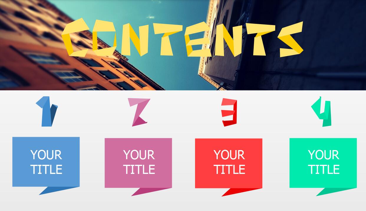 彩色时尚创意PPT模板