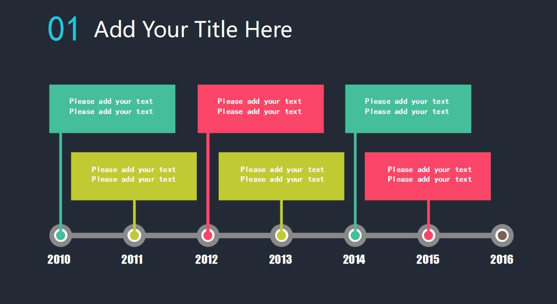 精美扁平化风格ppt模板