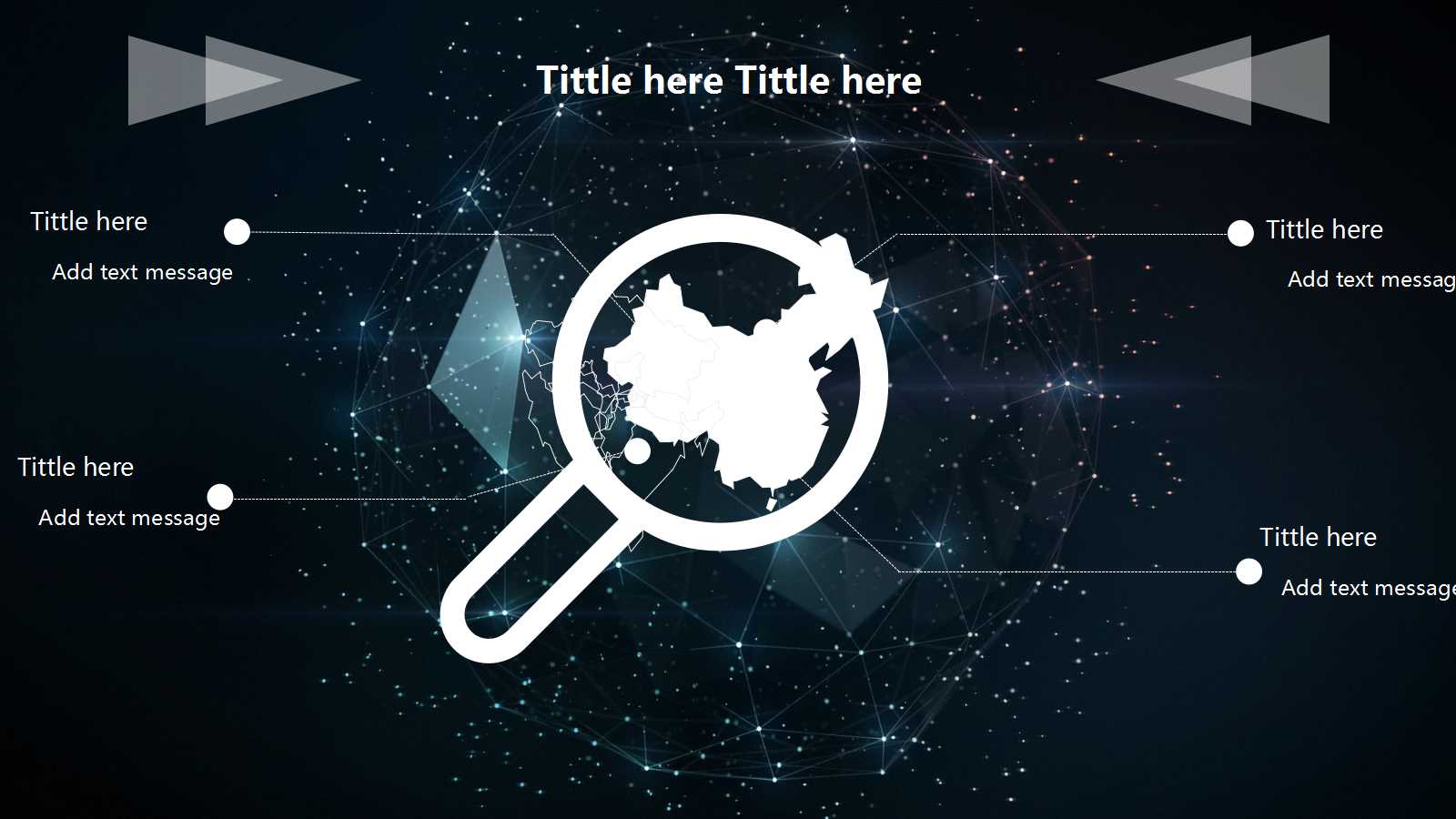 星空创意科技风工作总结ppt模板