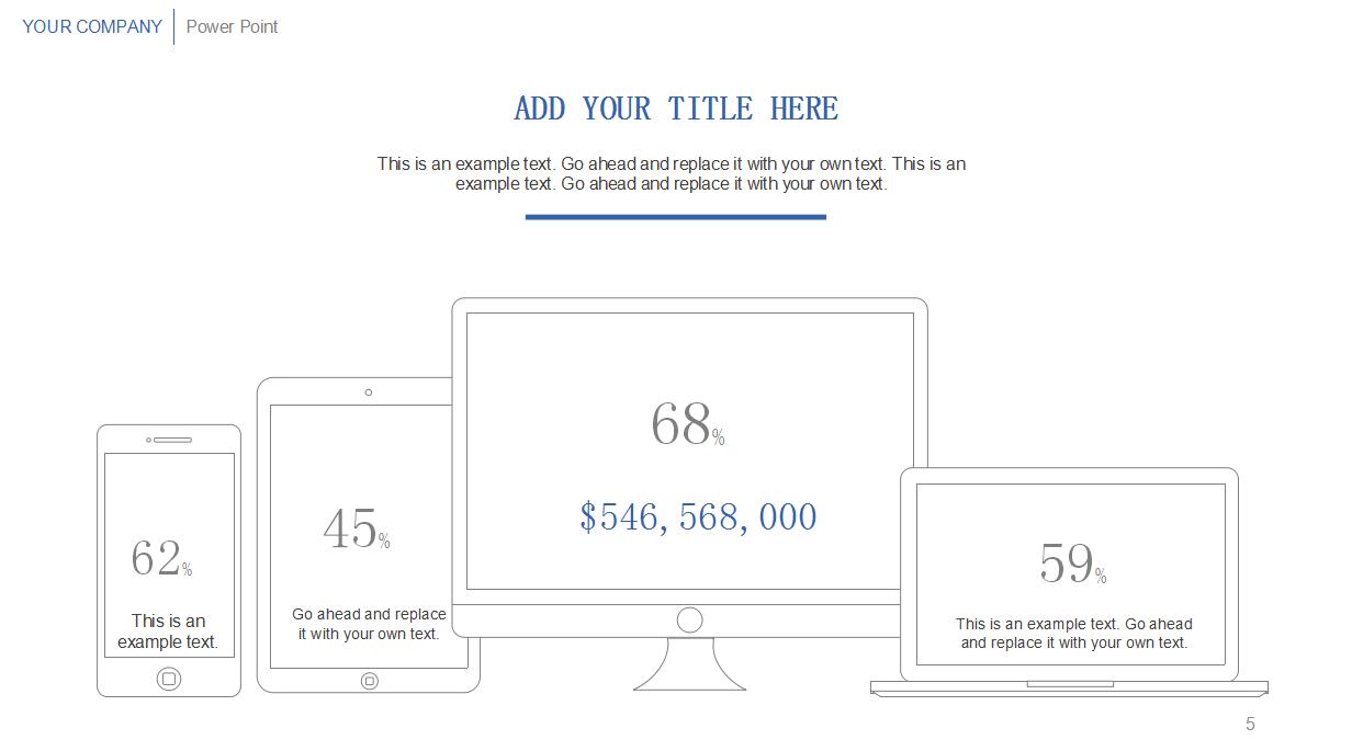 简约线条通用创意PPT模板