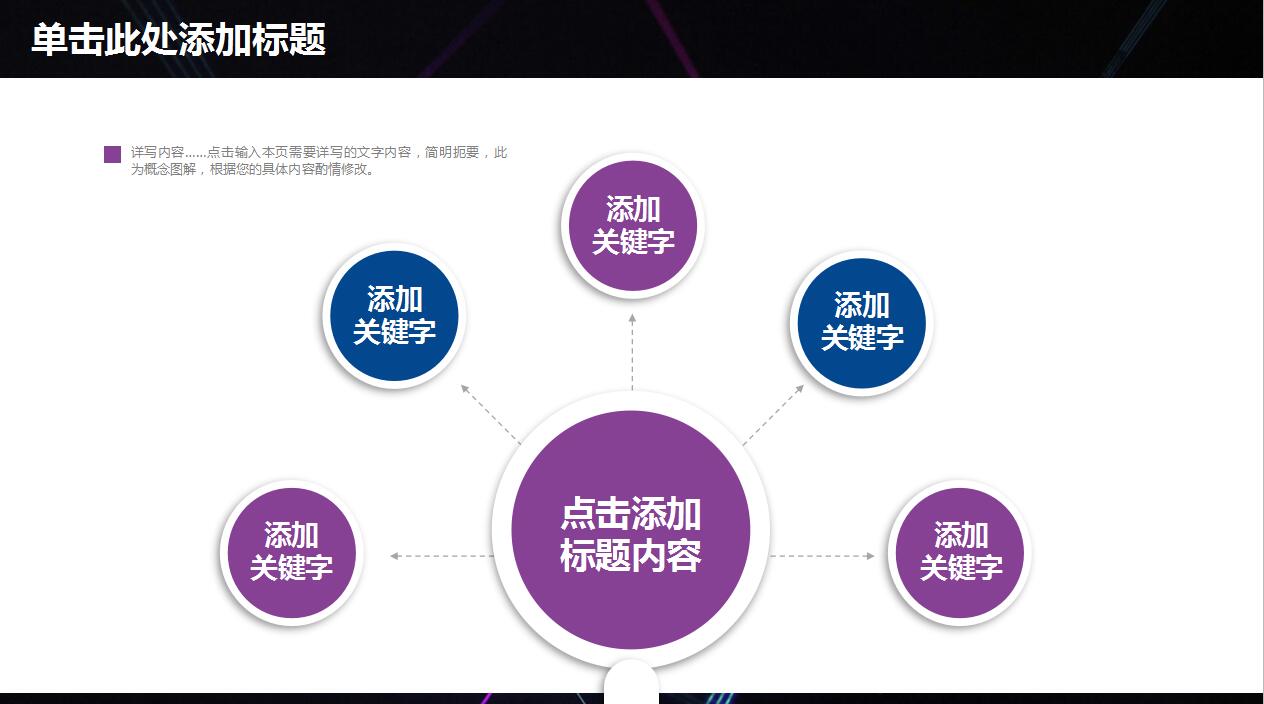 紫色简约商务工作总结汇报ppt模板