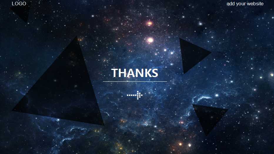 创意星空唯美ppt模板