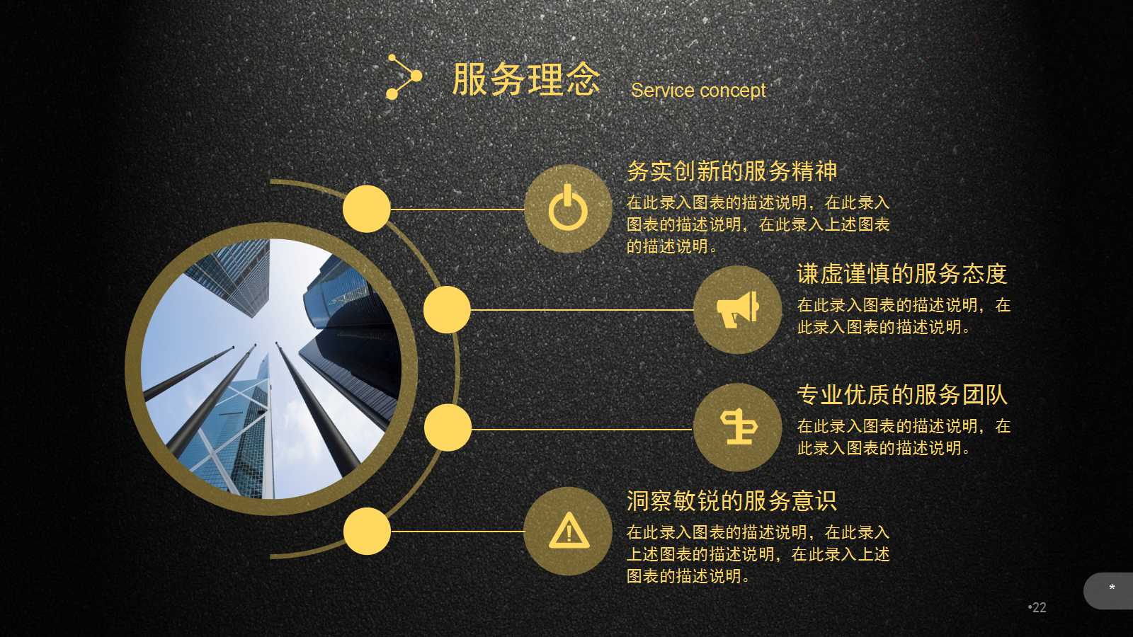 黑金大气创意精美ppt模板