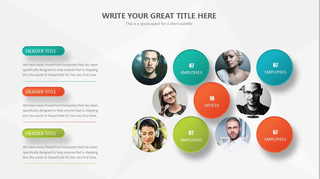 淡雅简洁工作总结汇报ppt模板