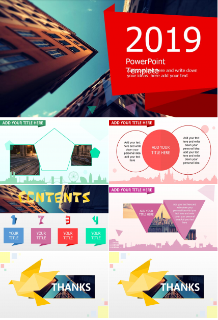 彩色时尚创意PPT模板