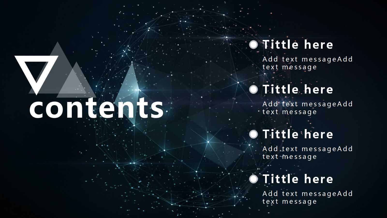 星空创意科技风工作总结ppt模板