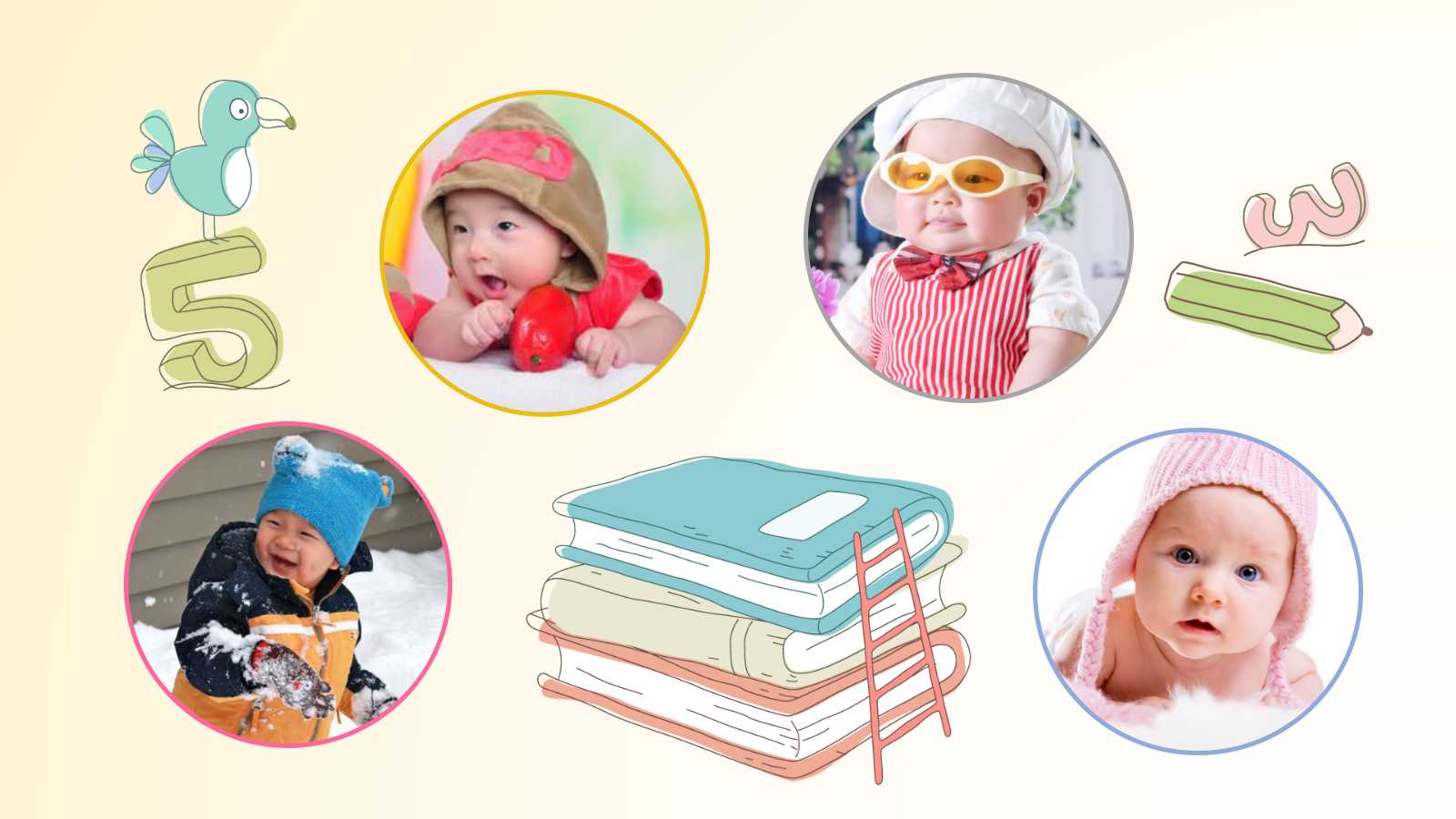 创意简约唯美卡通生日ppt模板