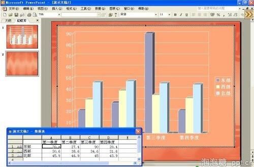 ppt动态显示数据图表的方法图片
