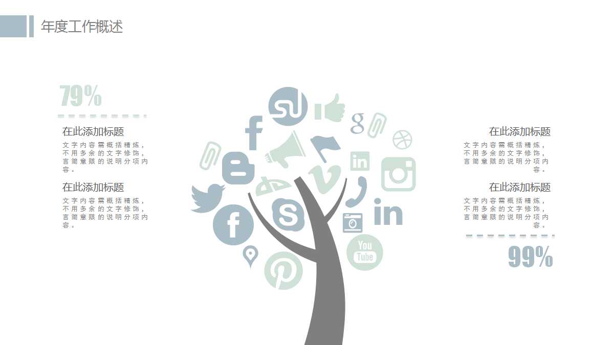 小清新精美家居室内设计ppt模板