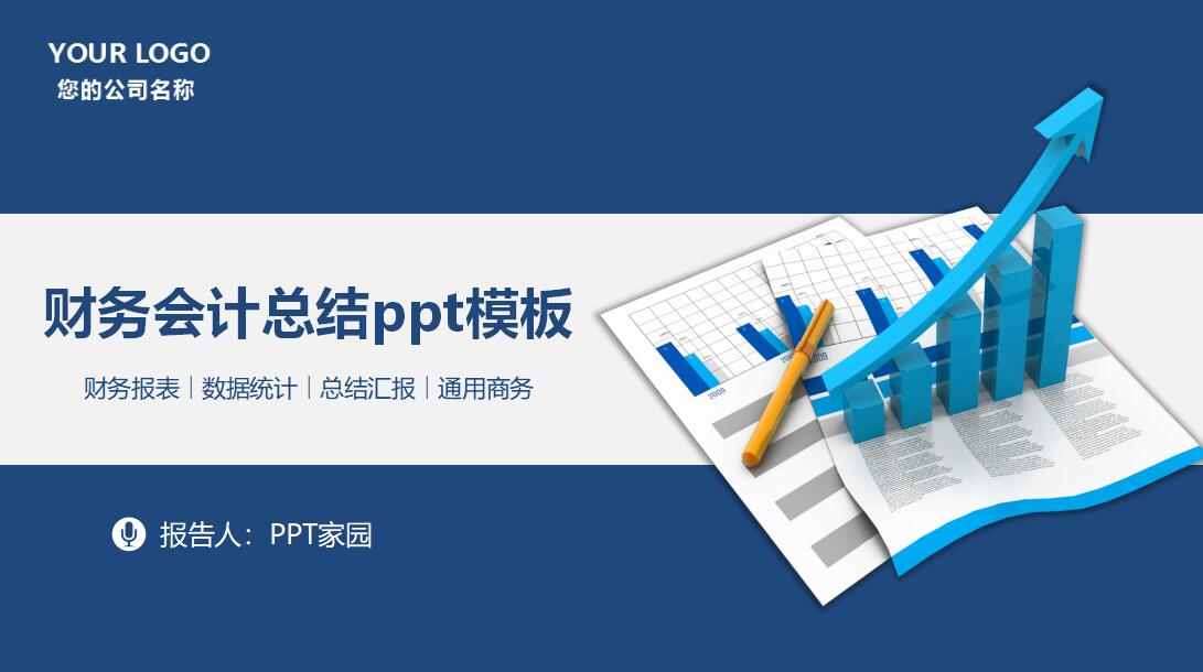 财务会计总结ppt模板
