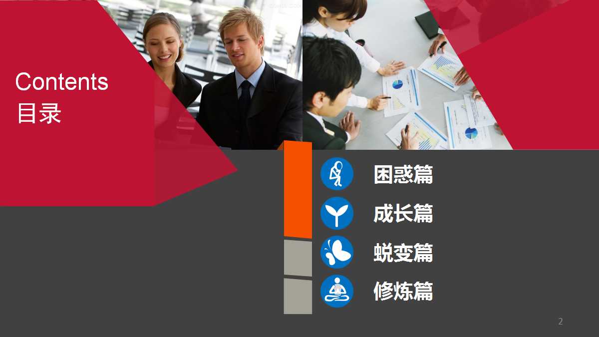 简约几何风商务汇报ppt模板