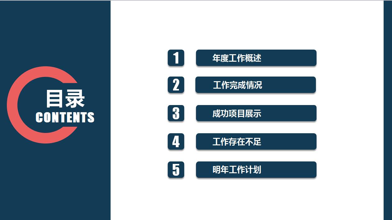 年终总结报告ppt模板