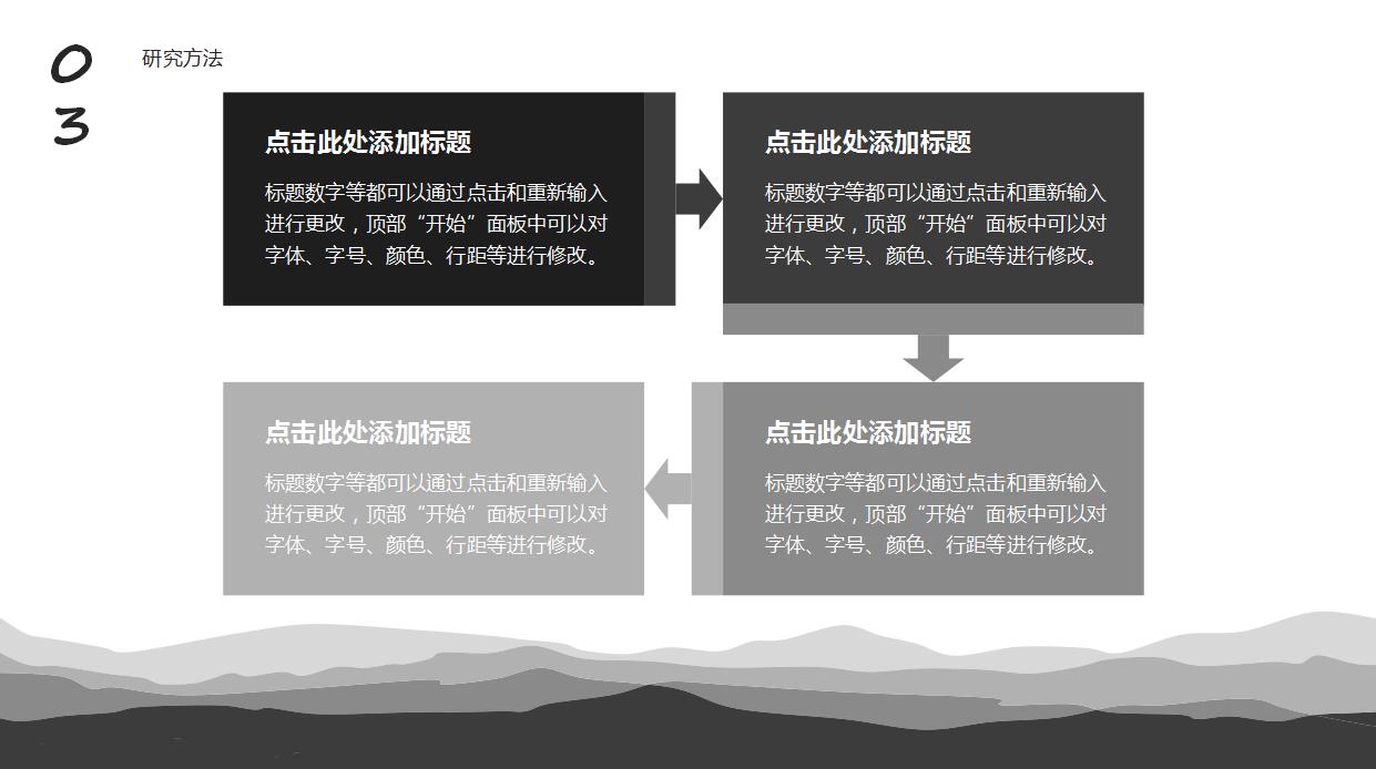 黑白简约毕业论文答辩PPT模板