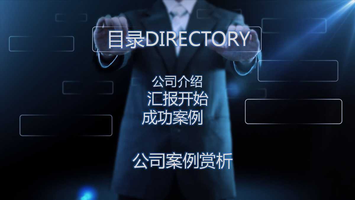 经典的公司简介ppt模板