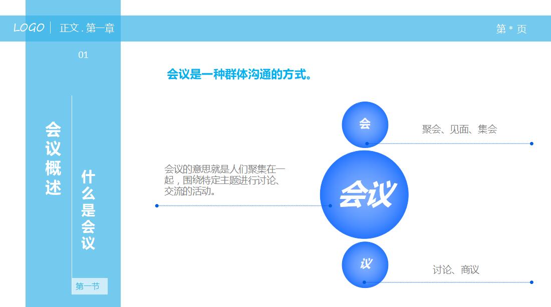 清新时尚中层经理人培训ppt模板