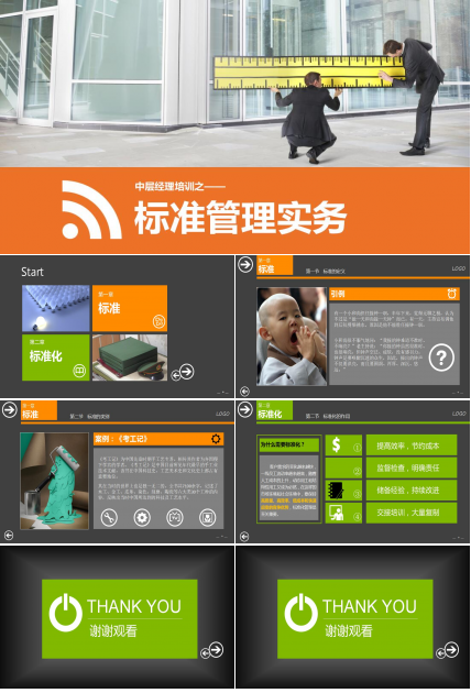 简约清新中层经理培训ppt模板