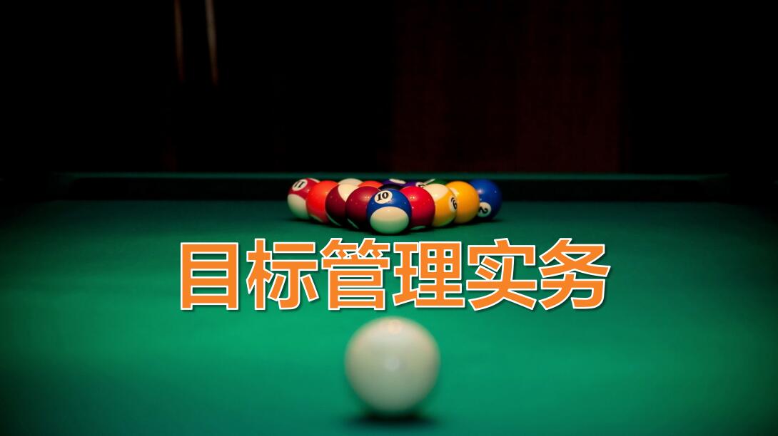 简约时尚目标管理实务ppt模板