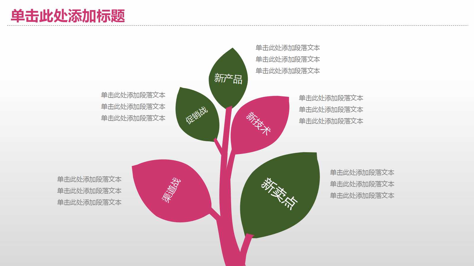 简约文艺田园工作总结ppt模板