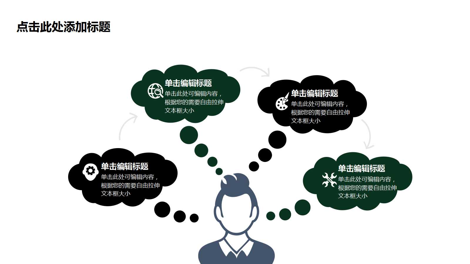 卡通手绘黑板风学生教育培训ppt模板