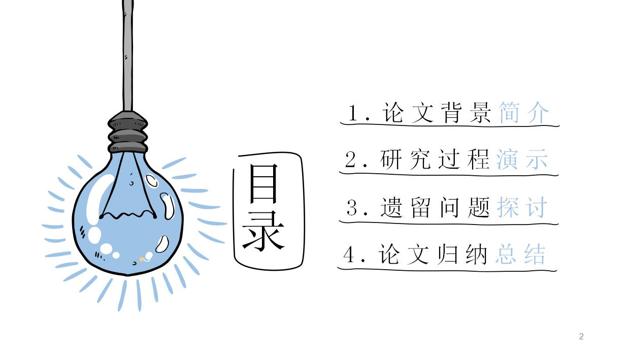 创意灯泡汇报PPT模板