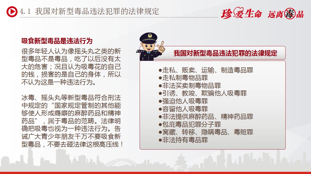 禁毒知识宣传ppt模板