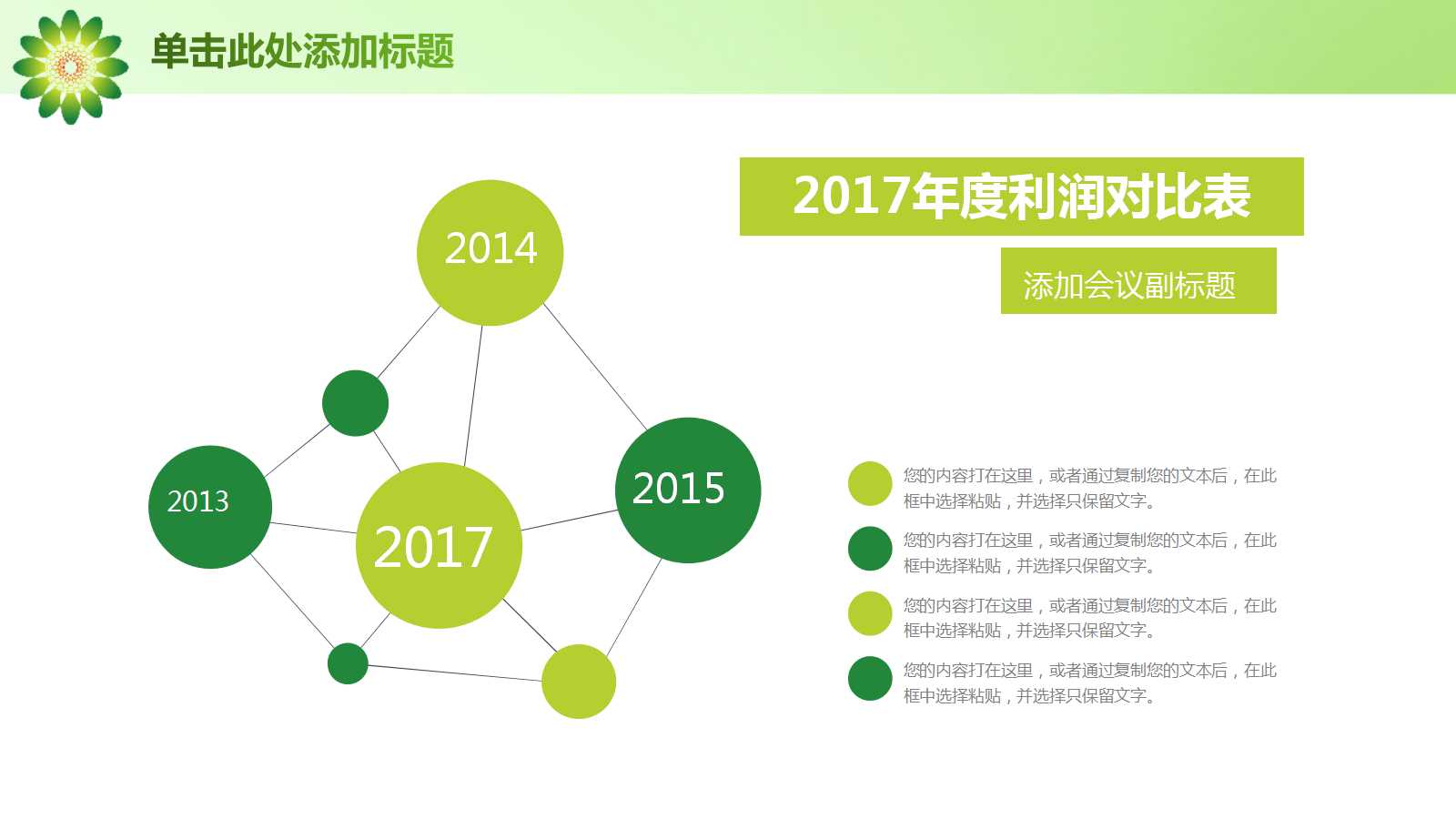 清新商务风述职报告ppt模板