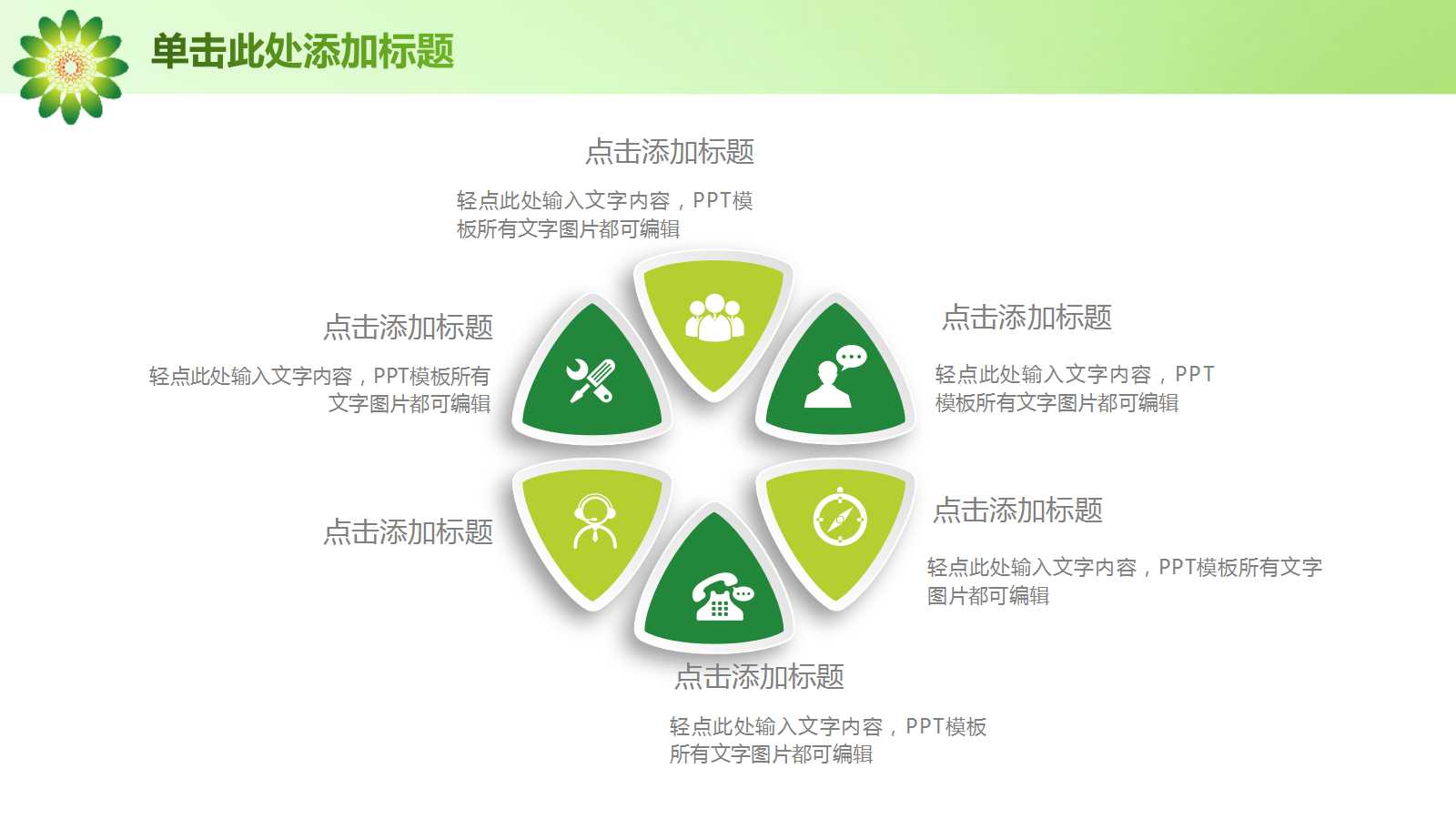 清新商务风述职报告ppt模板